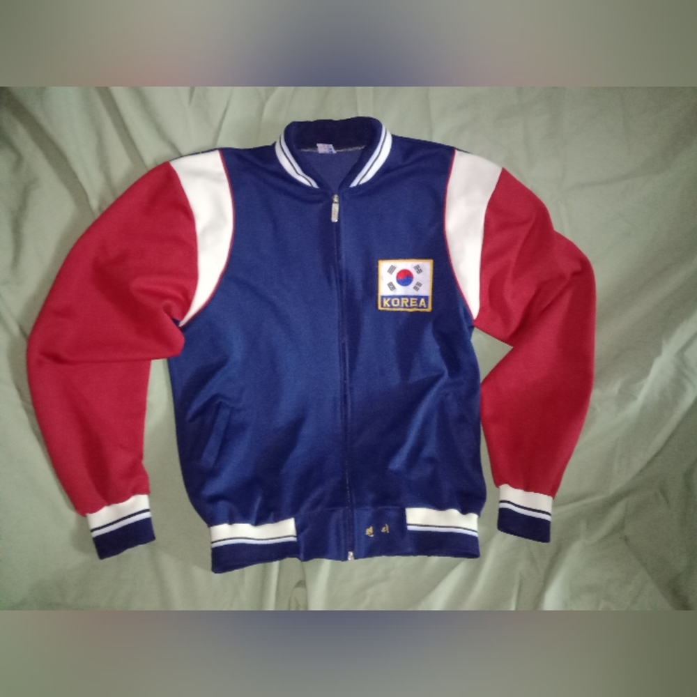 Korea Sport Athletic Track Jacket Windbreaker Size Large